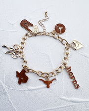 Longhorns Charm Bracelet