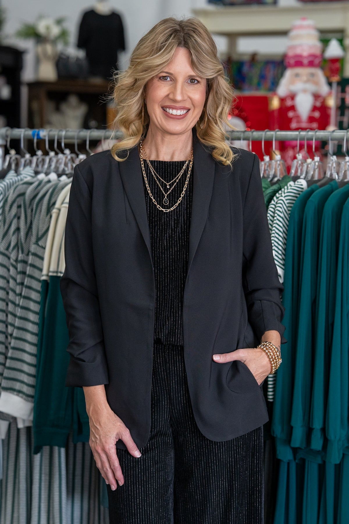 Classy Detail Black Blazer