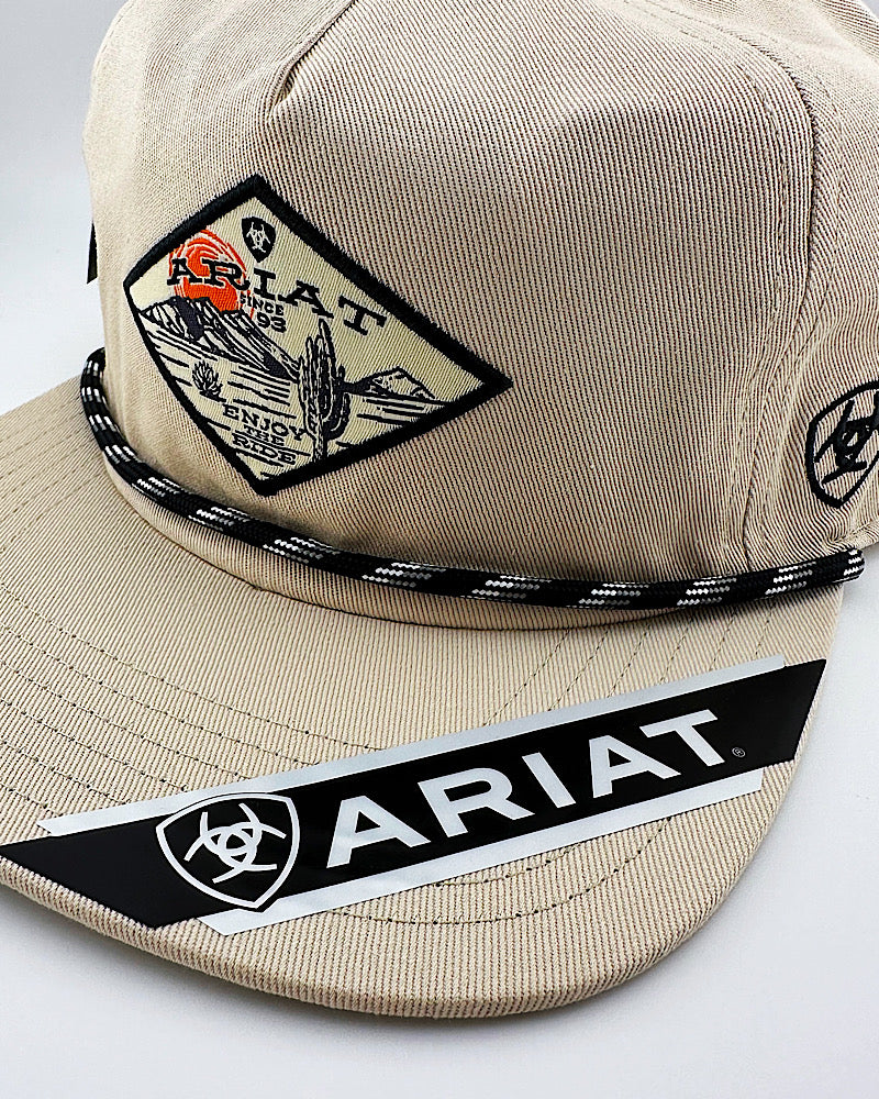 Ariat Beige Desert Snap Back Cap