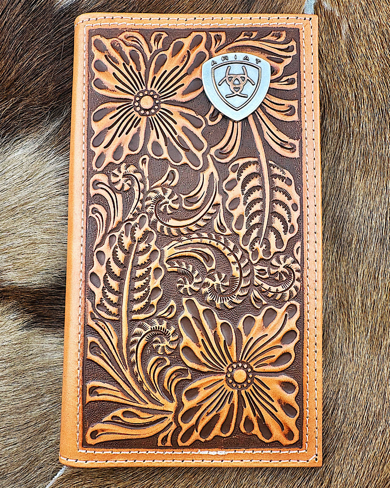 Ariat Floral Embossed Rodeo Wallet