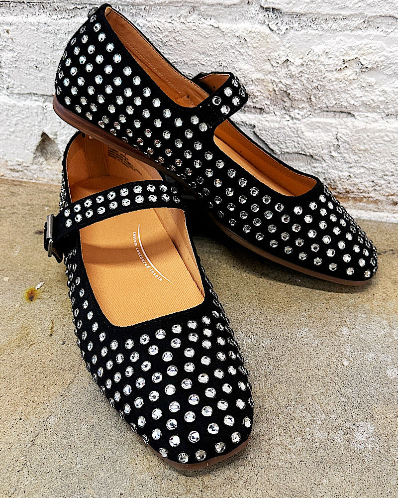 Cantara Black Mary Jane Flats