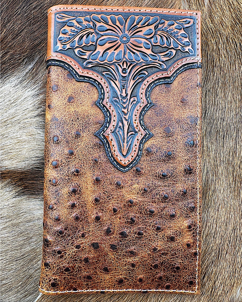 Ariat Ostrich Rodeo Wallet