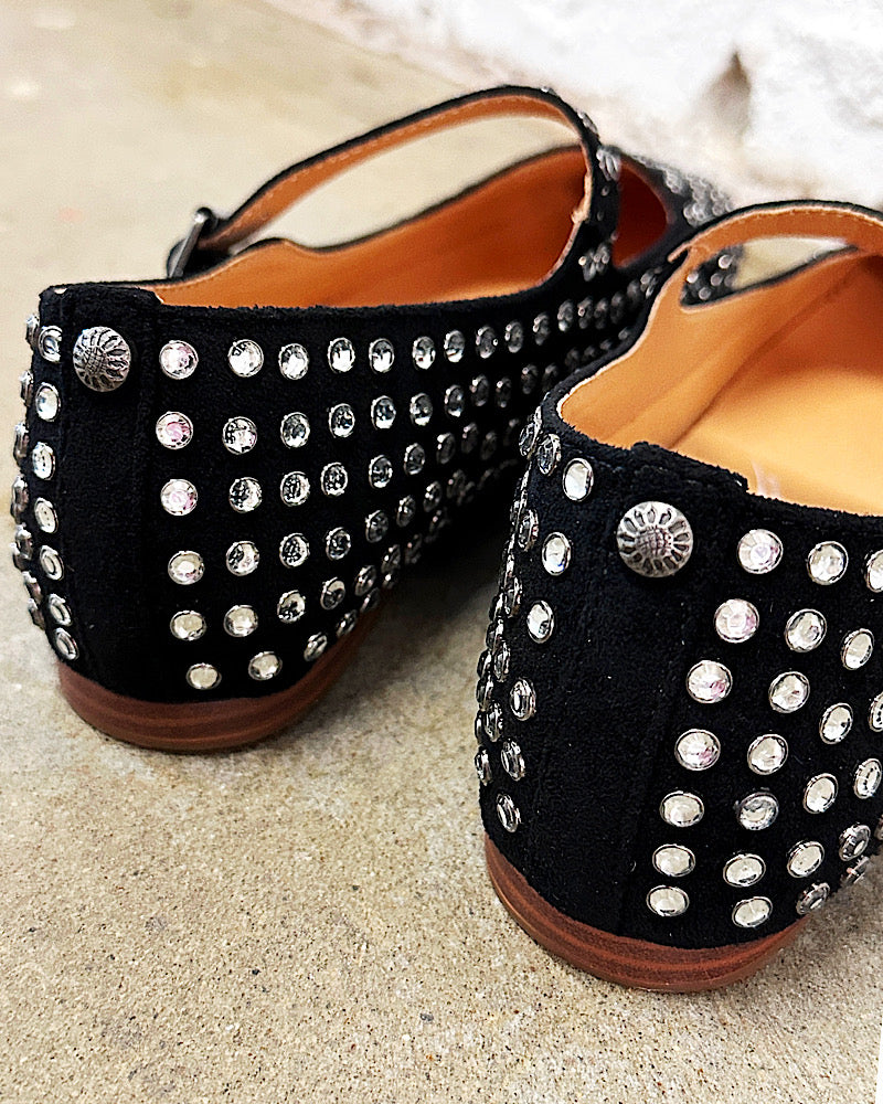 Cantara Black Mary Jane Flats