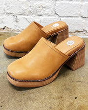 Ivaria Almond Platform Clogs