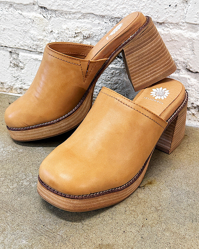 Ivaria Almond Platform Clogs