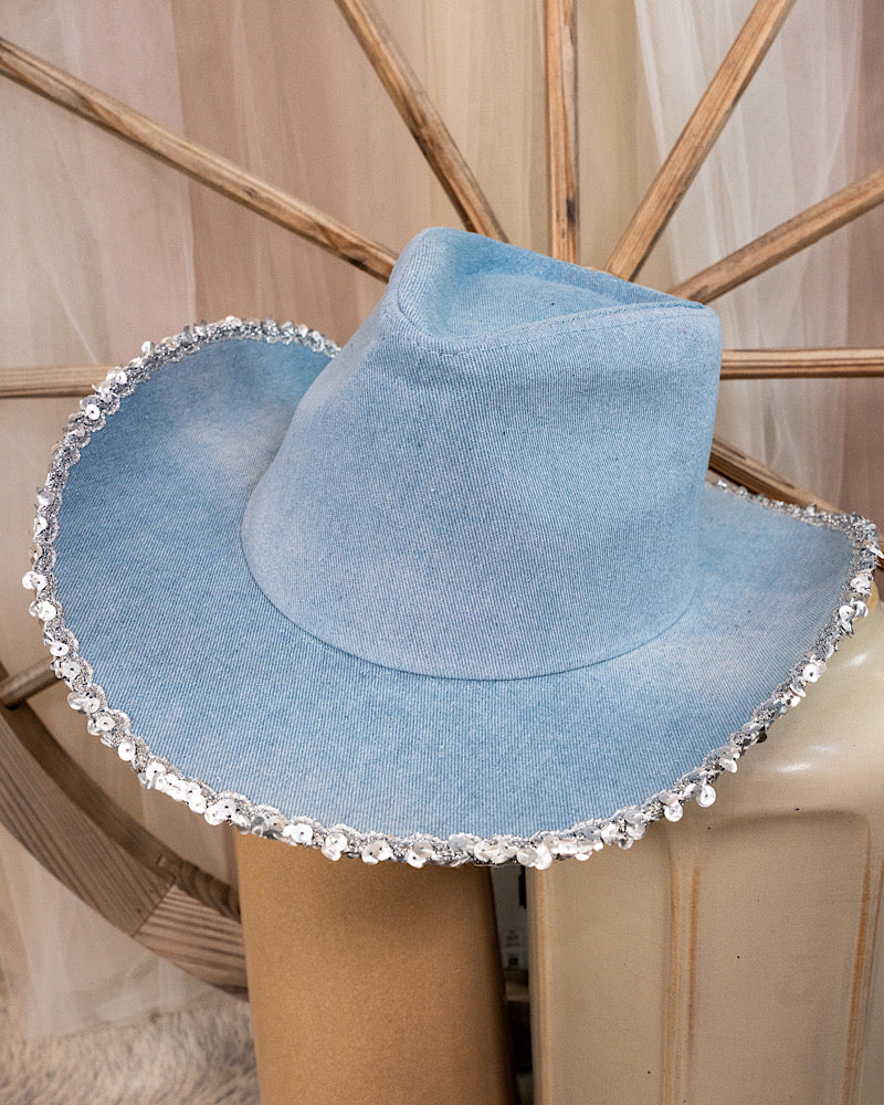 Dixie Denim & Sequins Hat