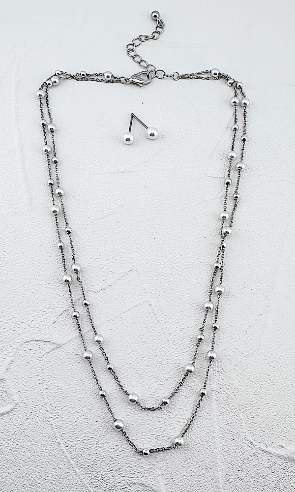 Sela Pearl Necklace Set