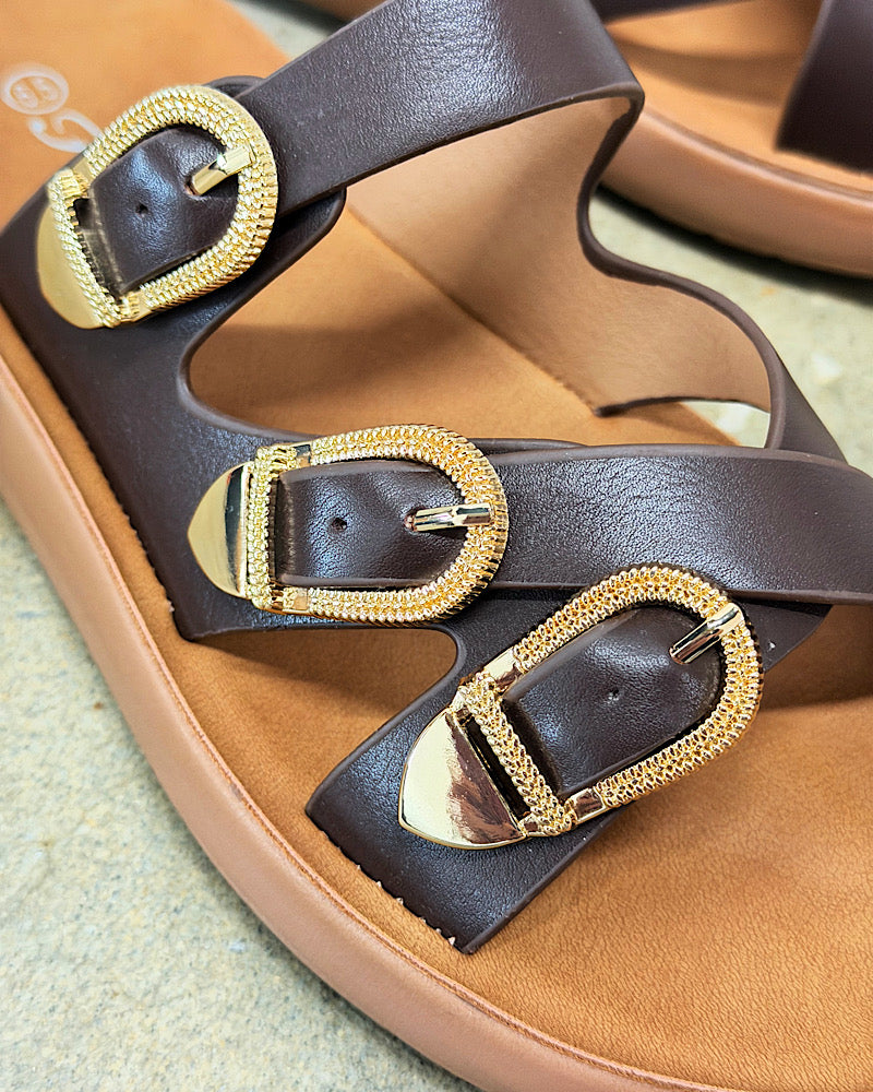 Charlie Brown Buckle Sandals - Final Sale!
