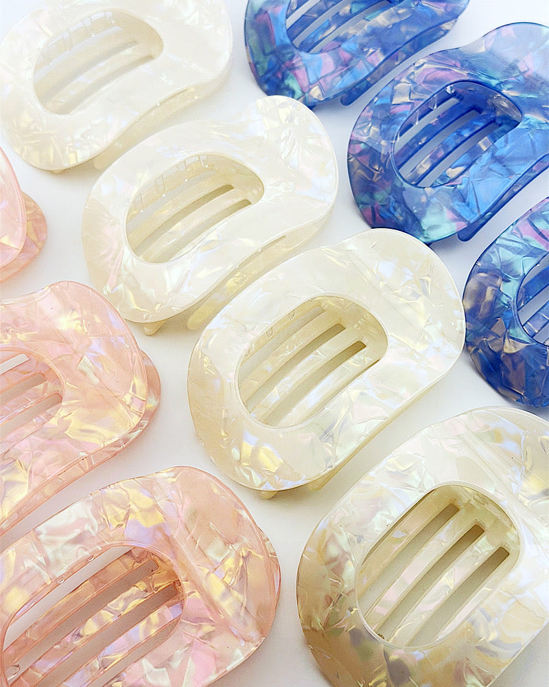 Iridescent Flat Hair Clip
