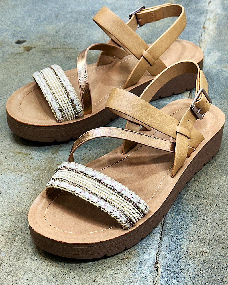 Raelynn Gold Sandal