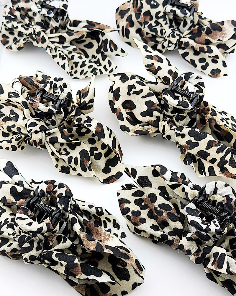 Spotted Scarf Hair Clip