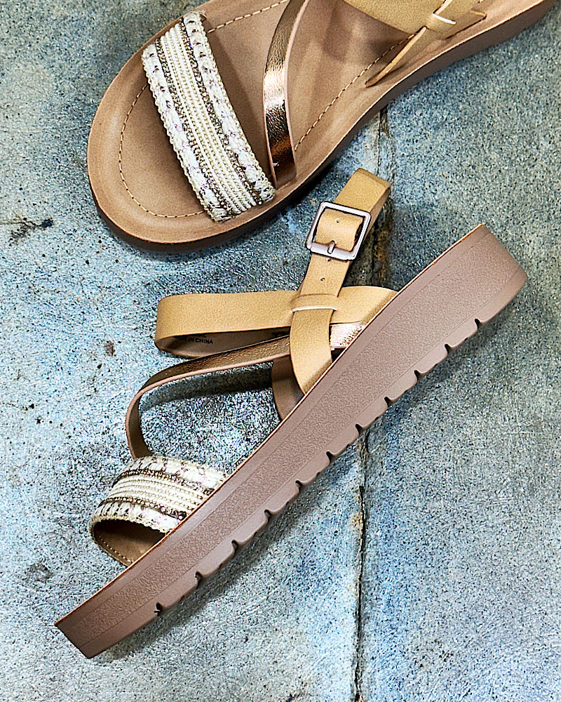 Raelynn Gold Sandal