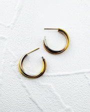 Thea Tri Tone Hoops