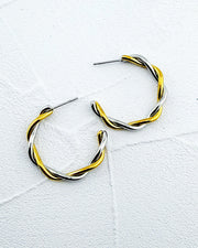 Frankie Two Tone Hoops