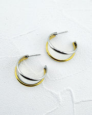 Marly Two Tone Hoops