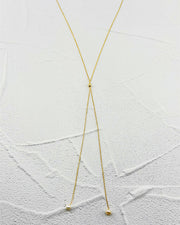 Brynne Pearl Lariat Necklace