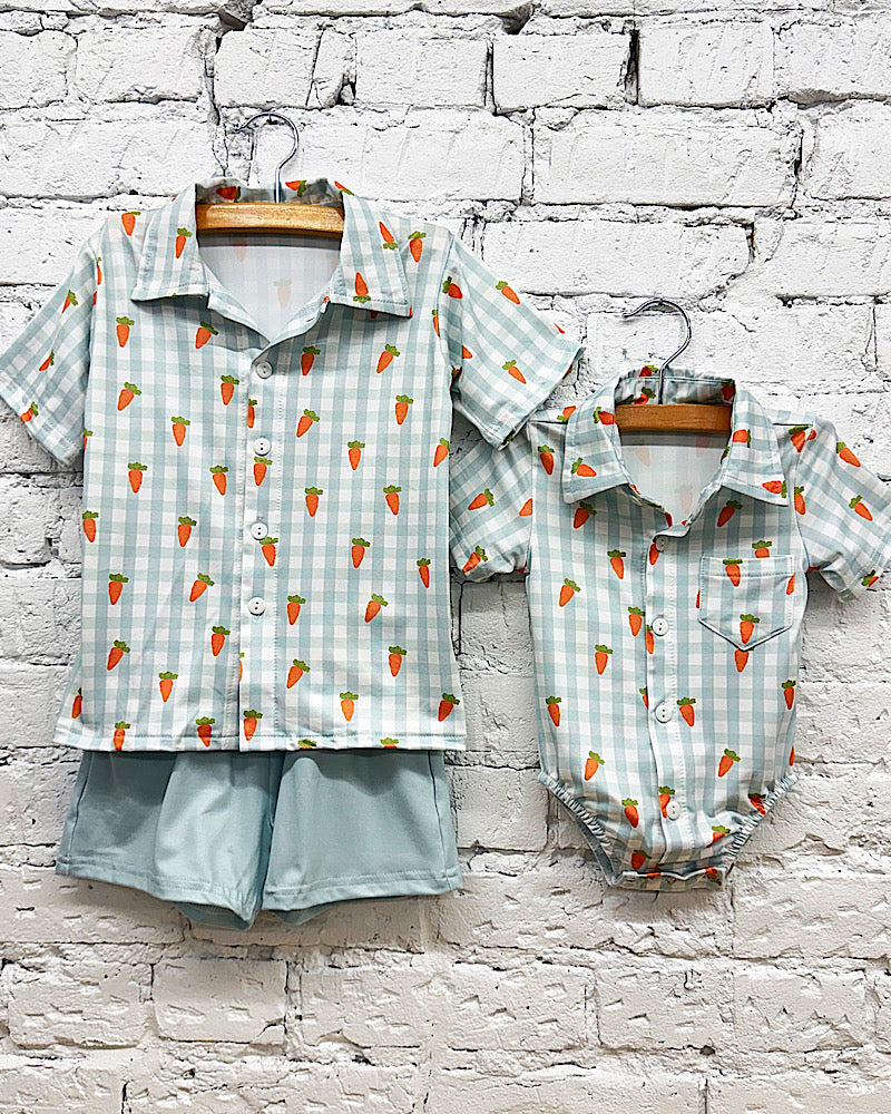 Carrot Patch Cutie Blue 2pc Set