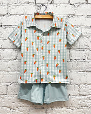 Carrot Patch Cutie Blue 2pc Set