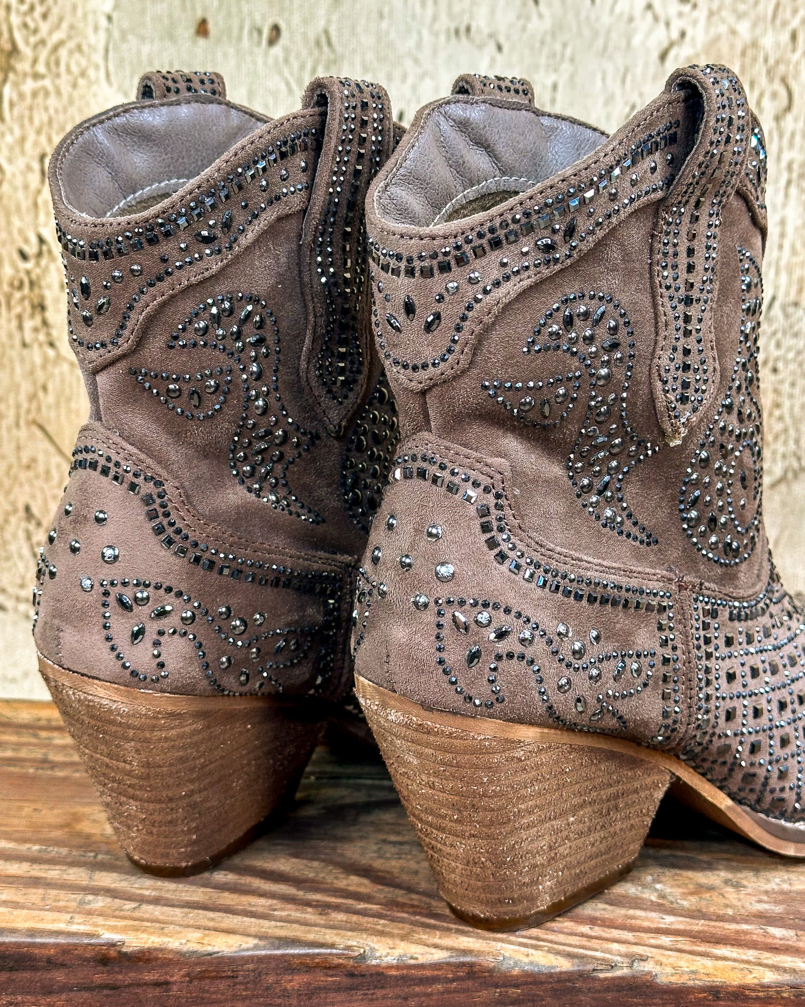 Smoke Show Taupe Booties