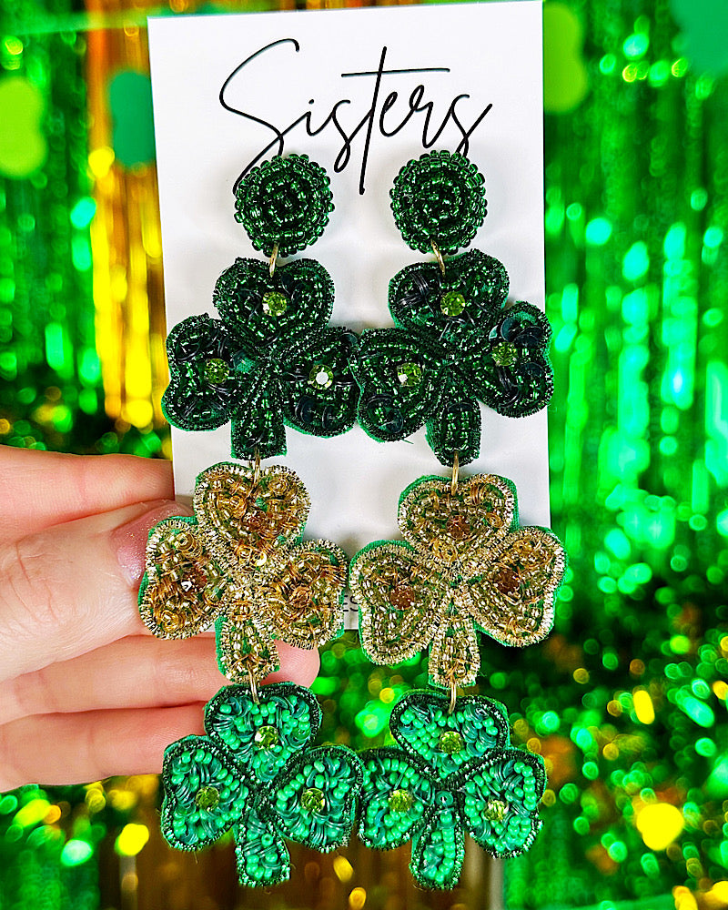 Shamrock Statement Earrings