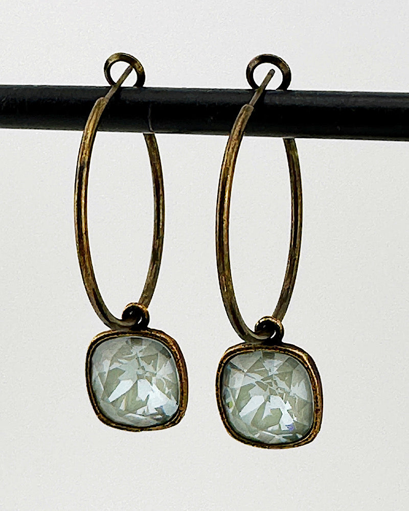 Kamille Dusty Sage Lil' Biggie Hoops