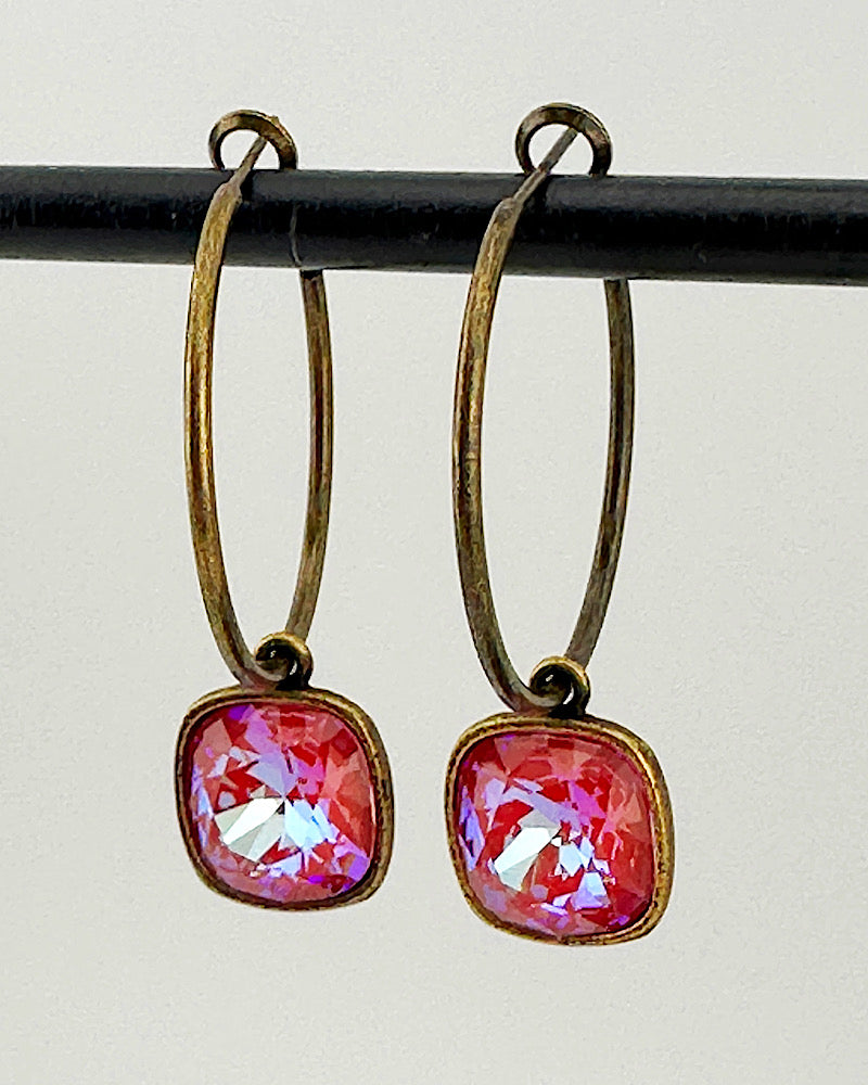 Kamille Hot Pink Lil' Biggie Hoops