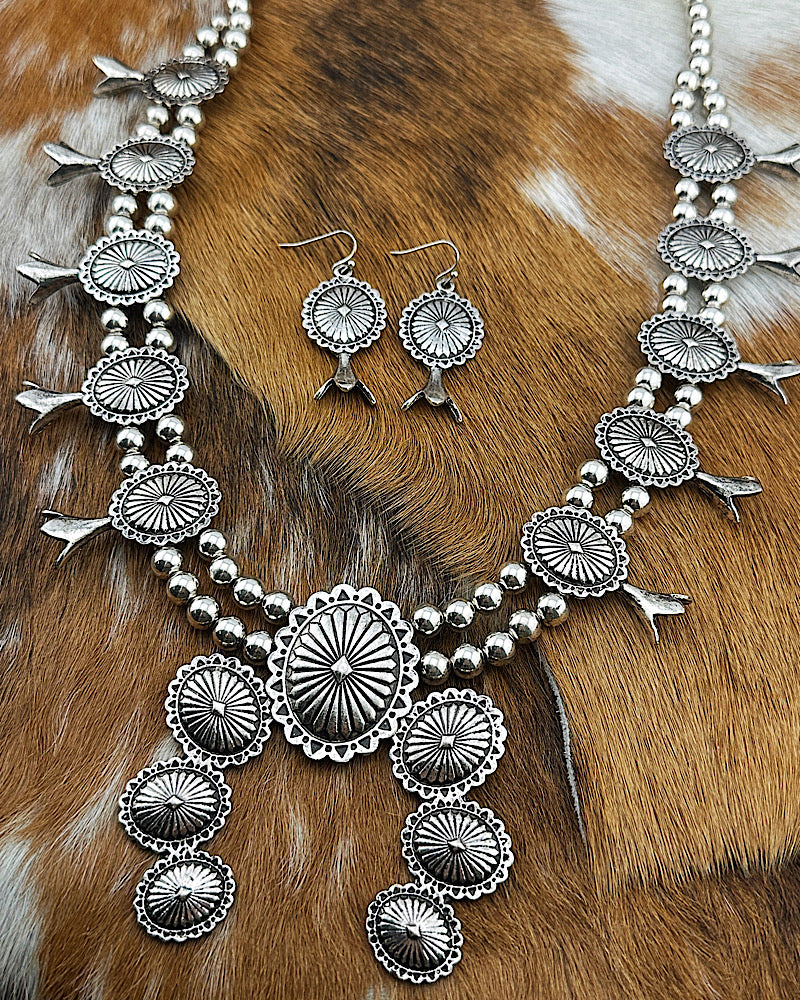 El Paso Squash Blossom Necklace Set