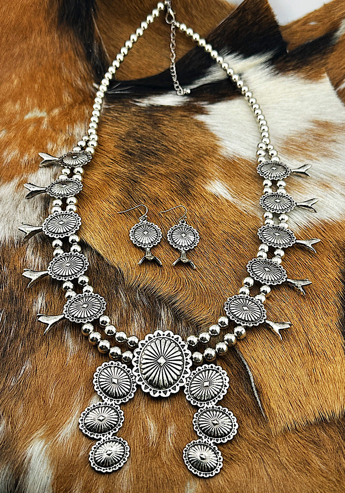 El Paso Squash Blossom Necklace Set