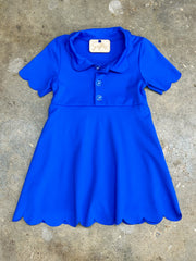 Melly Blue Scalloped Dress