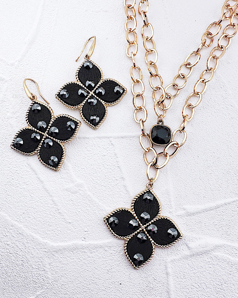 Viviana Black Necklace