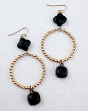 Amelia Black Earrings