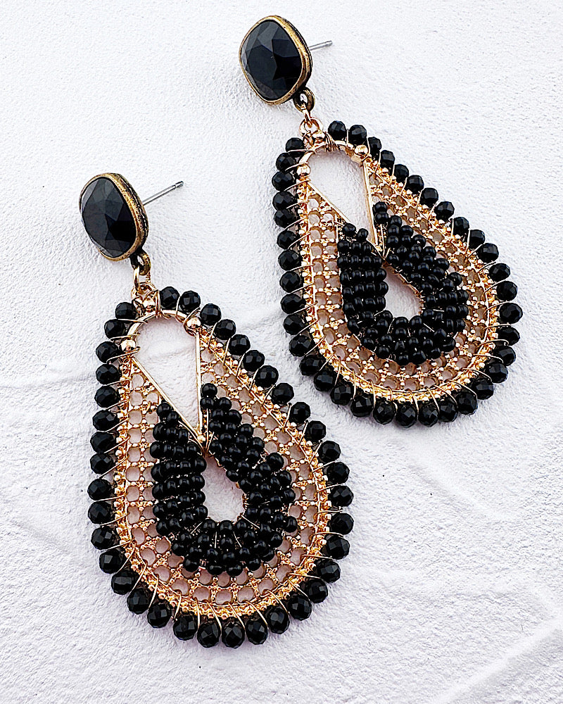 Blythe Black Earrings