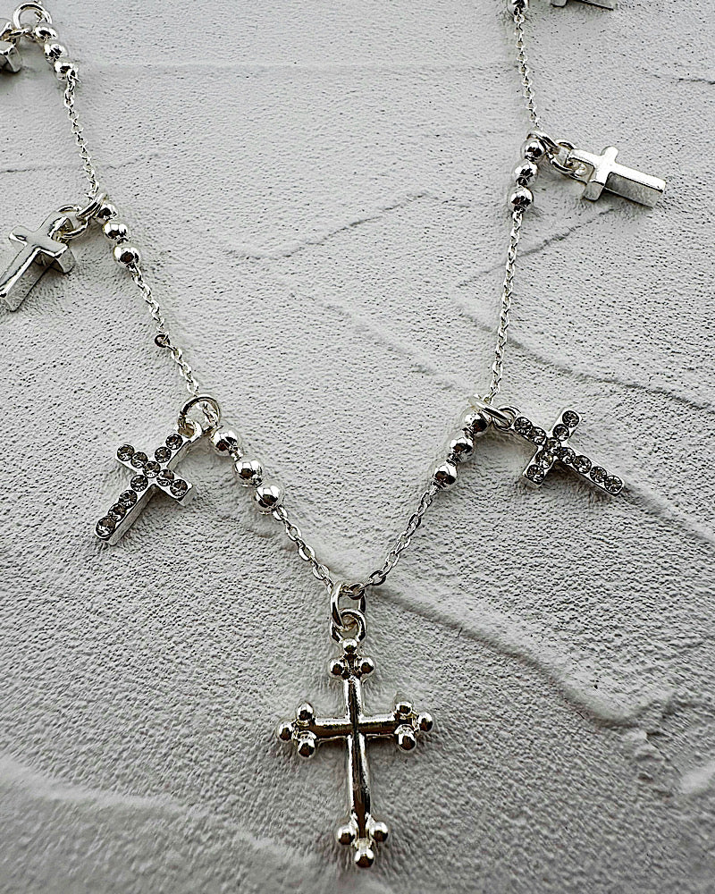 Grace Cross Charm Necklace