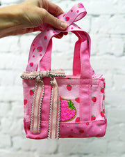 Strawberry Mini Tote Crossbody Bag