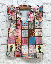 Howdy Patchwork Top