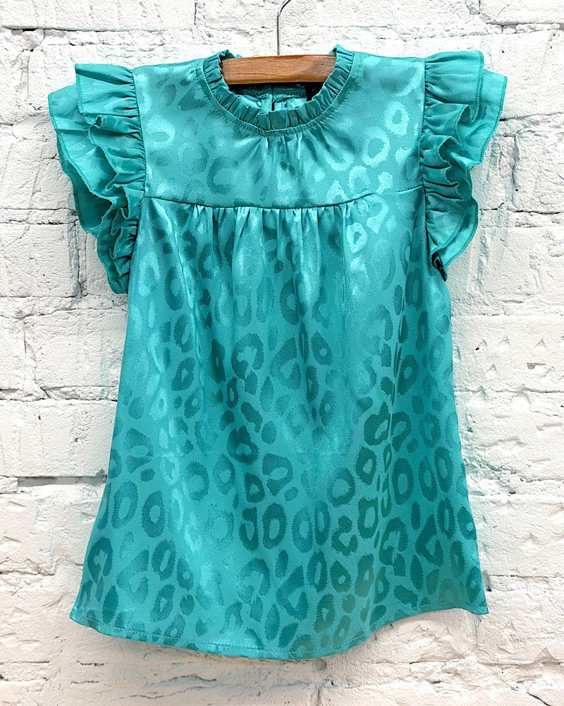 Jade Leopard Top
