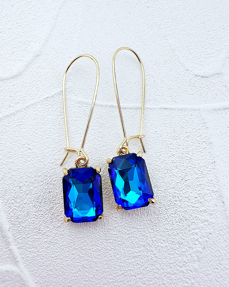 Brittany Royal Blue Midi Earrings