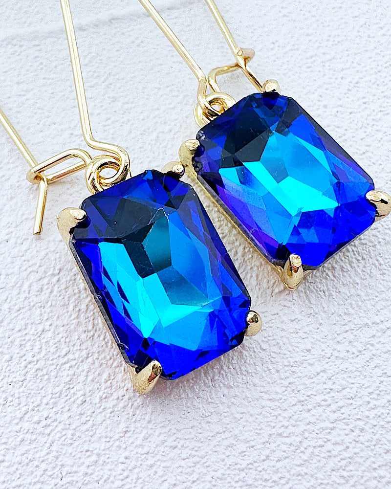 Brittany Royal Blue Midi Earrings