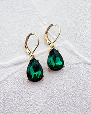 Mini Bella Emerald Teardrops