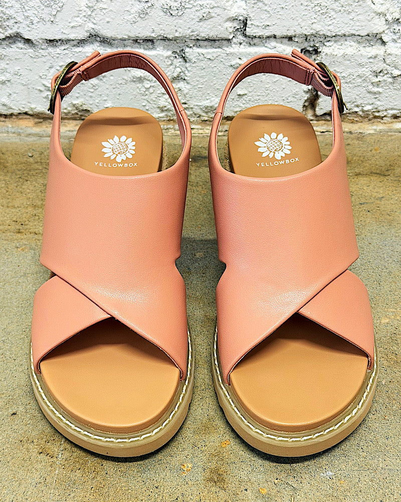 Missy Blush Wedge Sandals