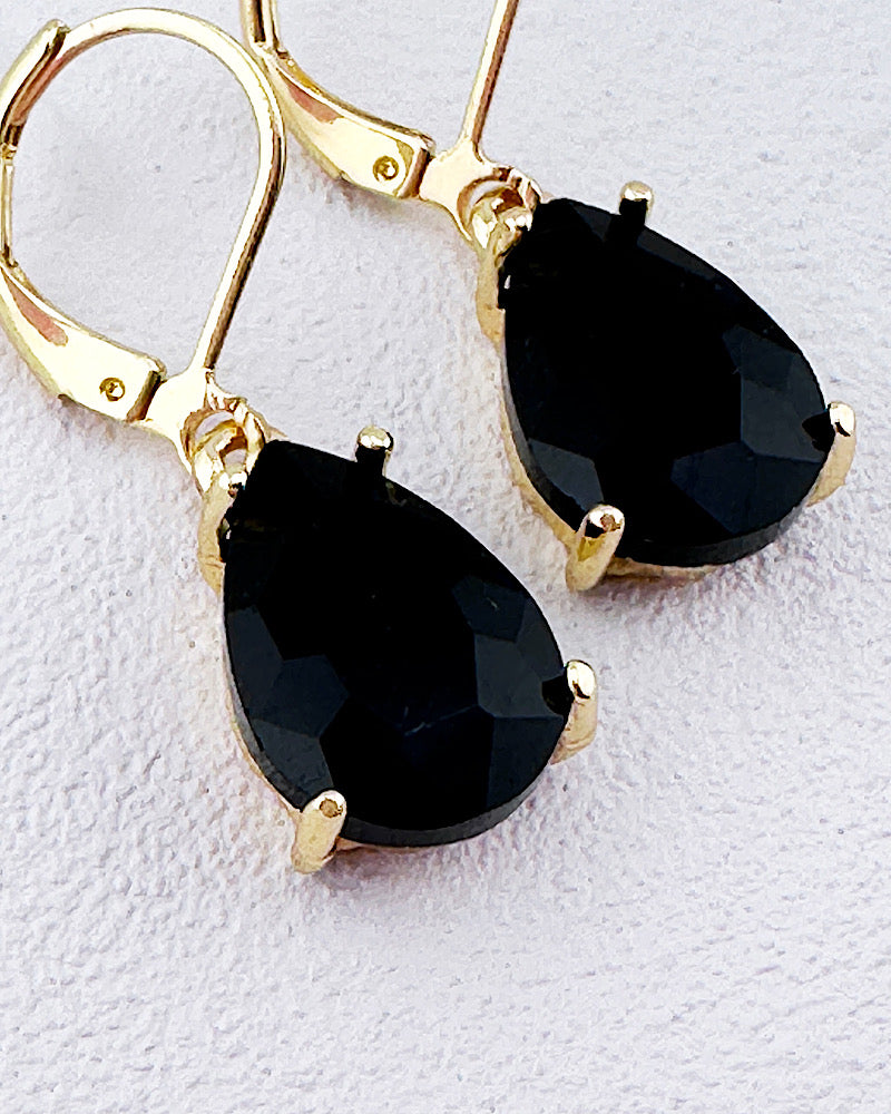 Mini Bella Black Teardrops