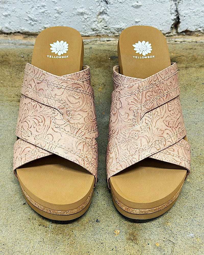 Alice Blush Wedge Sandals