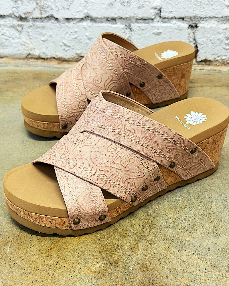 Alice Blush Wedge Sandals