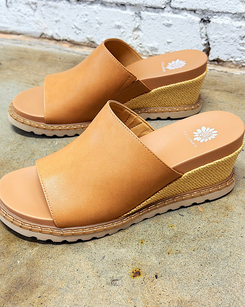 Marcie Tan Wedge Sandals