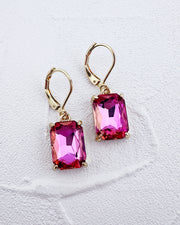 Mini Brittany Hot Pink AB Earrings