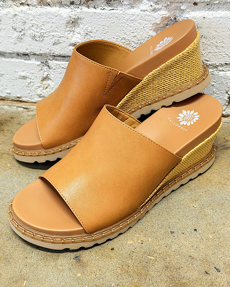 Marcie Tan Wedge Sandals