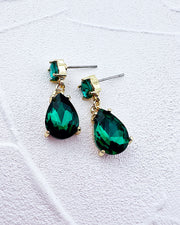 Mini Veronica Emerald Earrings