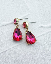 Mini Veronica Hot Pink Earrings