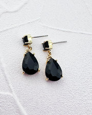 Mini Veronica Black Earrings