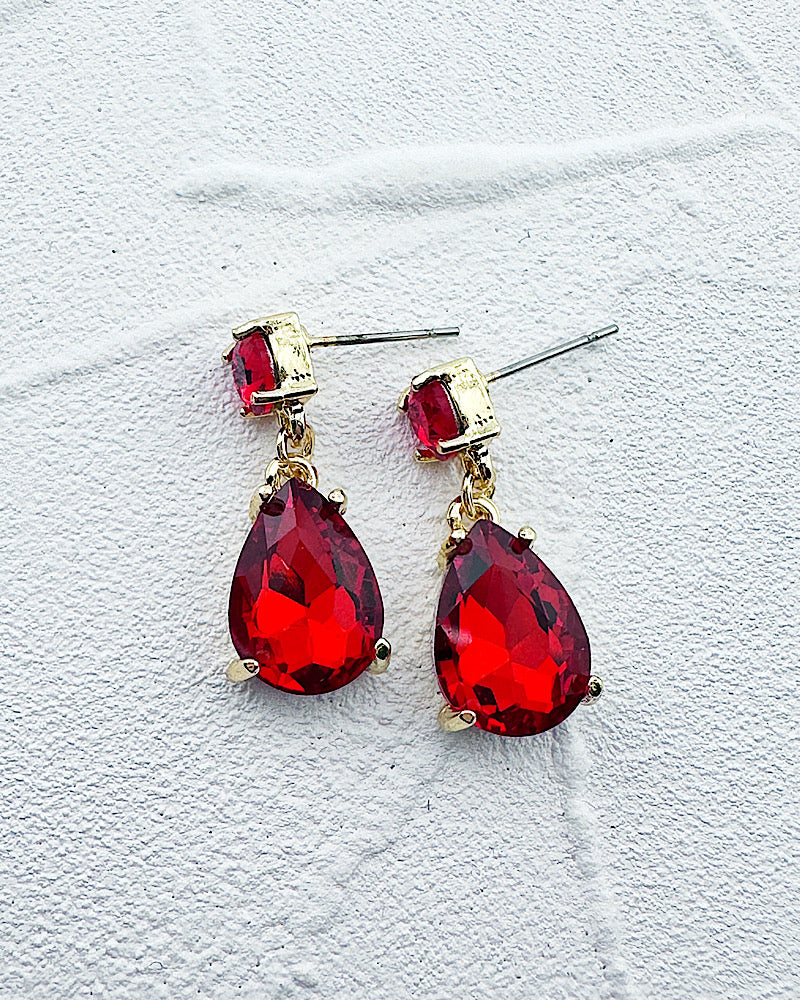 Mini Veronica Ruby Earrings